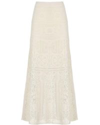 D.exterior - Lace Maxi Skirt - Lyst