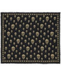 McQueen - Classic Skull Scarf - Lyst