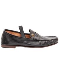 Versace - Medusa Ruched Loafers - Lyst