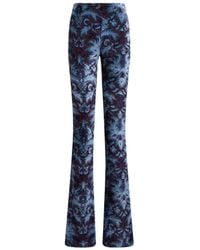 Etro - Flared Velvet Trousers - Lyst