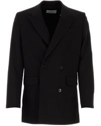 Ami Paris - Ami Double Breasted Sleeved Blazer - Lyst