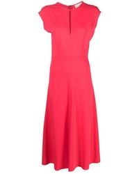 forte_forte - Cady Crepe Short-Sleeve Dress - Lyst