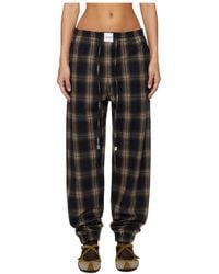 The Attico - Plaid Casual Pants - Lyst
