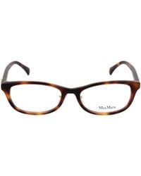 Max Mara - Rectangular Frame Glasses - Lyst
