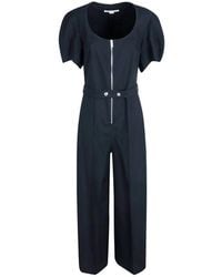 Stella McCartney - Wide-Leg Zipped Jumpsuit - Lyst