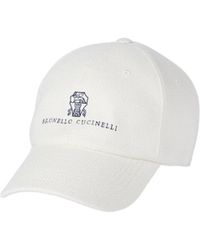 Brunello Cucinelli - Embroidered-Logo Baseball Cap - Lyst