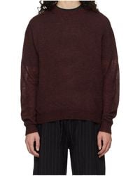 Studio Nicholson - Ribbed Knit Crew Neck Sweater - Lyst
