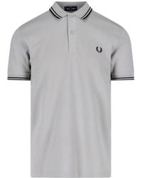 Comme des Garçons - Comme Des Garçons Shirt X Fred Perry Text-Printed Polo Shirt - Lyst