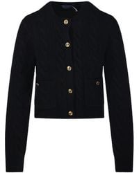 Polo Ralph Lauren - Cable-Knit Crewneck Buttoned Cardigan - Lyst