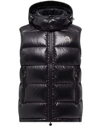 Moncler - Quilted Hooded Puffer Vest Jacket - Lyst