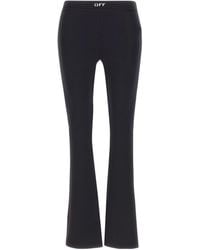 Off-White c/o Virgil Abloh - Off Stamp Sleek Split Leggings - Lyst