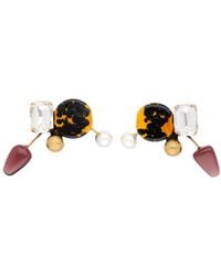 Dries Van Noten - Asymmetric Cluster Earrings - Lyst