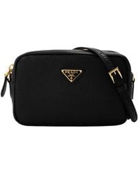 Prada - Solid Color Crossbody Bag - Lyst