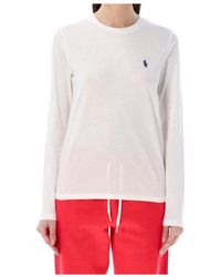 Polo Ralph Lauren - Logo Embroidered Long Sleeved T-Shirt - Lyst