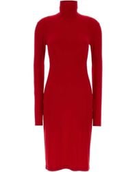 Norma Kamali - Long-Sleeved, High-Neck Dress - Lyst
