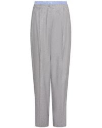 Marella - Stretch Linen-Blend Trousers - Lyst