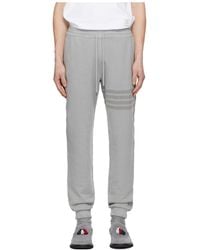 Thom Browne - Solid Loopback Overdyed-Bar Sweatpants - Lyst