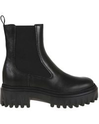 Hogan - Elastic-Panel Platform Chelsea Boots - Lyst