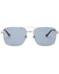 Gucci - Logo-Engraved Square-Frame Sunglasses - Lyst