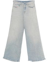 DIESEL - 1978 Akemi Distressed Flared Jeans - Lyst