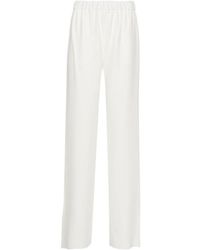 Valentino - High Waist Wide Leg Trousers - Lyst