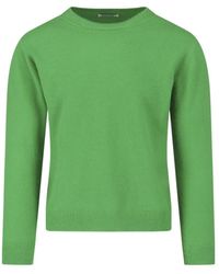 AURALEE - Crew Neck Knitted Sweater - Lyst