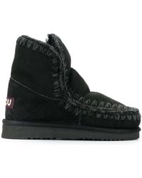 Mou - Hand-Crocheted Sheepskin Boots - Lyst