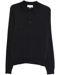 Studio Nicholson - Long-Sleeved Knit Polo Shirt - Lyst