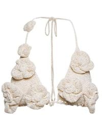 Magda Butrym - Floral Crochet Bra Top - Lyst