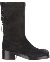 Sartore - Buckled Suede Ankle Boots - Lyst