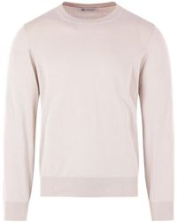 Brunello Cucinelli - Crewneck Knitted Jumper - Lyst
