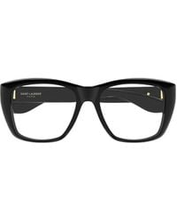 Saint Laurent - Square-Frame Glasses - Lyst