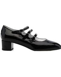 CAREL PARIS - Carel Kina Triple Strap Mary Janes Pumps - Lyst