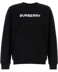 Burberry - Logo Printed Crewneck Sweatshirt - Lyst