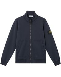 Stone Island - Compass Patch Zip Up Sweatshirt - Lyst