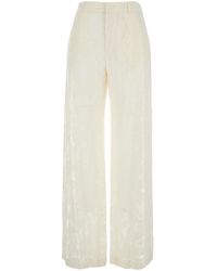 Pt Pantaloni - Pt Torino Lorenza Lace Wide-Leg Pants - Lyst