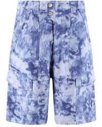 Isabel Marant - Jemuel Bleached-Effect Cargo Shorts - Lyst