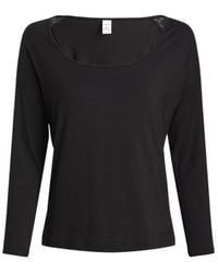 Calvin Klein - Long-Sleeve Crew-Neck Top - Lyst