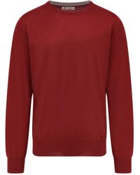 Brunello Cucinelli - Crewneck Knitted Jumper - Lyst