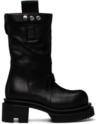 Rick Owens - Press-Stud Fasten Strap Platform Boots - Lyst