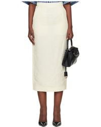 Willy Chavarria - Tubo Midi Skirt With A Back Slit - Lyst