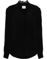 Isabel Marant - Isabel Marant Étoile Estela Broderie Anglaise Trim Buttoned Shirt - Lyst