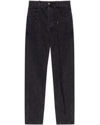 Ann Demeulemeester - Straight-Leg Strap Detailed Jeans - Lyst