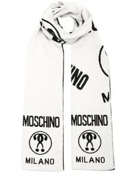 Moschino - Logo Detail Scarf - Lyst