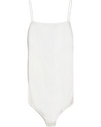 Max Mara - Silk Satin Jumpsuit - Lyst