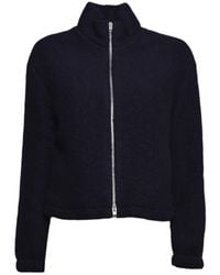 Jil Sander - Zip-Up High Neck Cardigan - Lyst