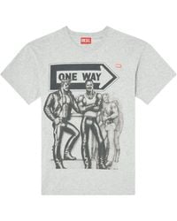 DIESEL - X Tom Of Finland Foundation Pr-T-Norm-Tom25 Graphic Printed T-Shirt - Lyst