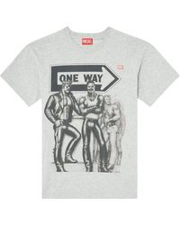 DIESEL - Tom Of Finland Graphic Print T-Shirt - Lyst