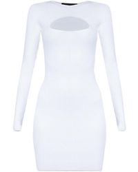 DSquared² - Cut-Out Detailed Ribbed Dress - Lyst