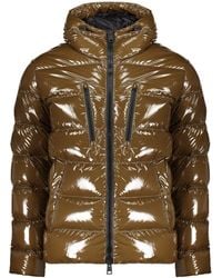 Herno - Hooded Glossy Down Jacket - Lyst